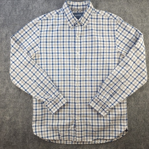 Bonobos Other - Bonobos Shirt Mens Medium Blue‎ Gray Check Long Sleeve Button Down Cotton Pocket